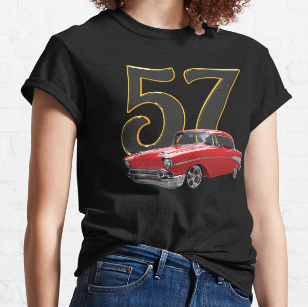 1957 Chevy Bel Air (Red) - Vintage Cars Classic T-Shirt
