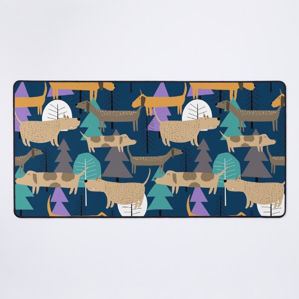 Item preview, Dogs in the park seamless pattern. Puppies in the forest. designed and sold by Vera Styles.