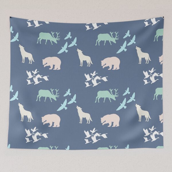 Item preview, Soft wildlife woods pattern designed and sold by TheWaterBirds.