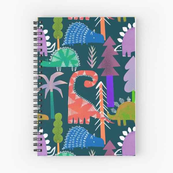 Item preview, Copy of Wild animalCute dinosaurs in the forest seamless pattern. Dino and trees on dark background. s in the forest seamless pattern. Deer, fox, bear, squirrel, rabbit in the trees.  designed and sold by Vera Styles.