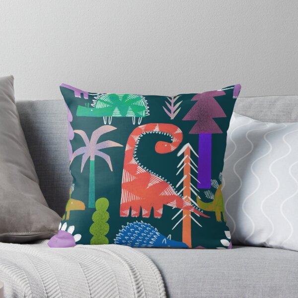 Item preview, Copy of Wild animalCute dinosaurs in the forest seamless pattern. Dino and trees on dark background. s in the forest seamless pattern. Deer, fox, bear, squirrel, rabbit in the trees. designed and sold by Vera Styles.