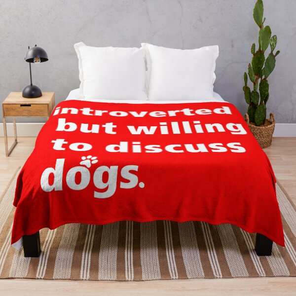 Item preview, introverted but willing to discuss dogs designed and sold by saidox.