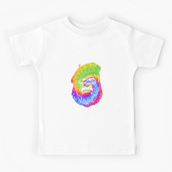 Graffiti Gorilla face Kids Tie-Dye T-Shirt