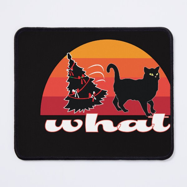 Item preview, Funny Black Cat Pushing Christmas Tree designed and sold by dsirs.