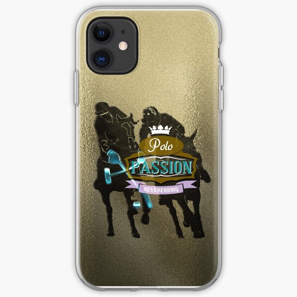 poloplayer badge gold metallic iPhone Flexible Hülle
