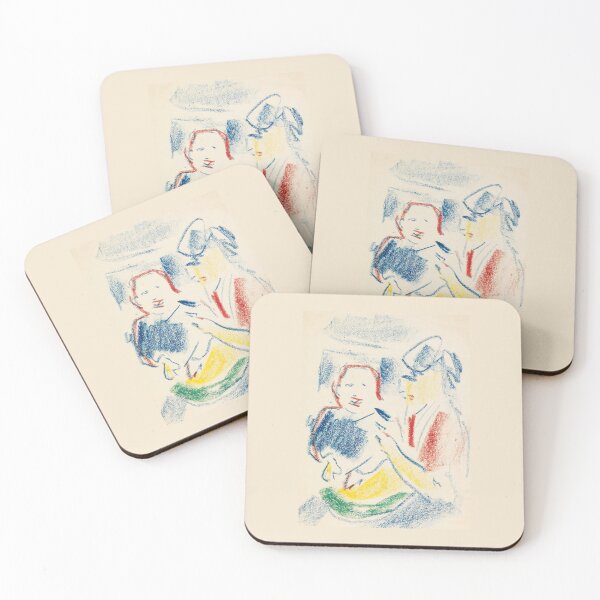 Item preview, Ernst Ludwig Kirchner Frau mit Kind  designed and sold by TeeARTHY.