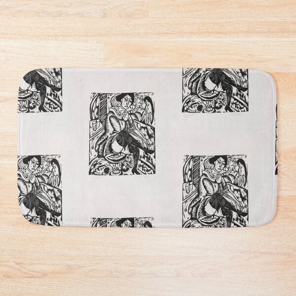 Item preview, Ernst Ludwig Kirchner Frau Schuh zuknöpfend (1912) designed and sold by TeeARTHY.