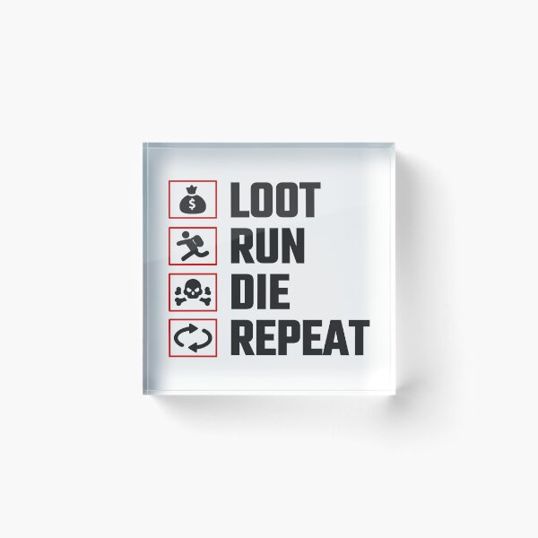 Item preview, Loot Run Die Repeat PUBG designed and sold by Essenti4lgoods.