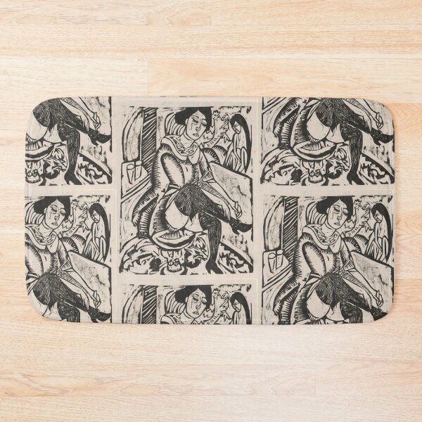 Item preview, Ernst Ludwig Kirchner Frau, Schuh zuknöpfend  designed and sold by TeeARTHY.