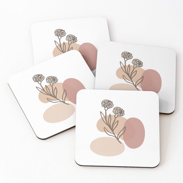 Artikelvorschau, Boho abstrakte Formen und Blumen, Blätter entworfen und verkauft von LOGPRO.