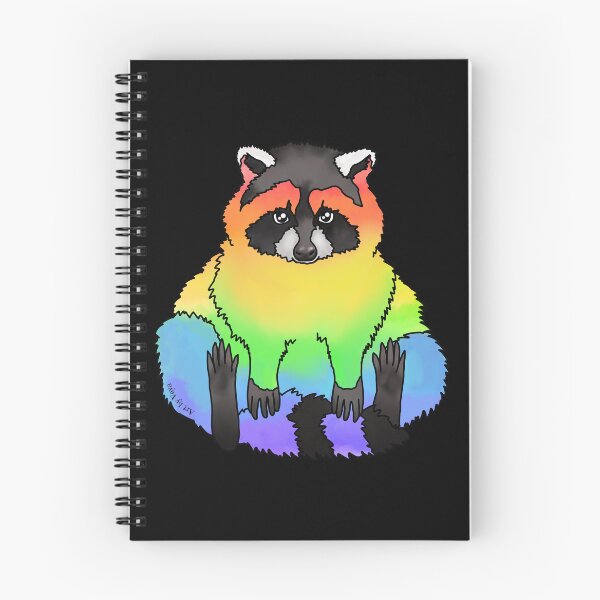 Item preview, Rainbow Raccoon designed and sold by Art by Veya.