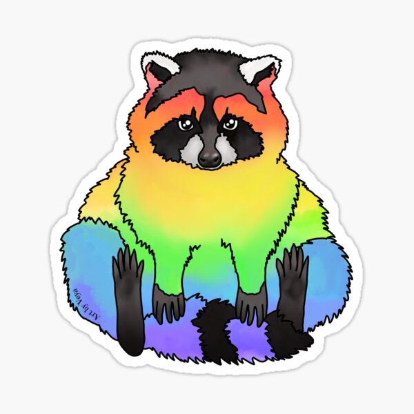 Sweet Raccoon Stickers for Sale