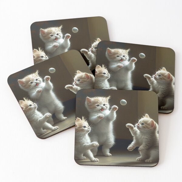 Item preview, Kitten Playtime: Ball-Bouncing Fun designed and sold by LukeAiWalker.