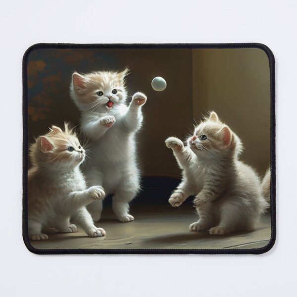 Item preview, Kitten Playtime: Ball-Bouncing Fun designed and sold by LukeAiWalker.