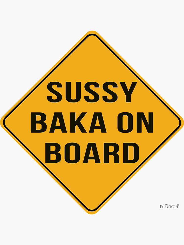  Hello My Name Is Sussy Baka Name Tag Sticker Funny