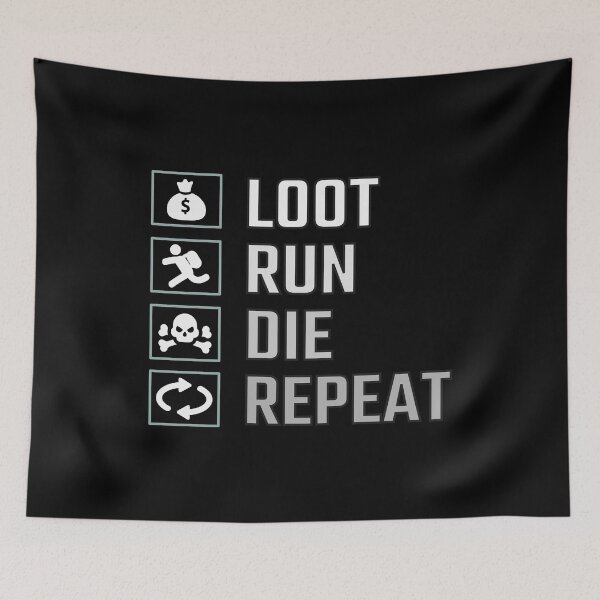 Item preview, Loot Run Die Repeat PUBG designed and sold by Essenti4lgoods.