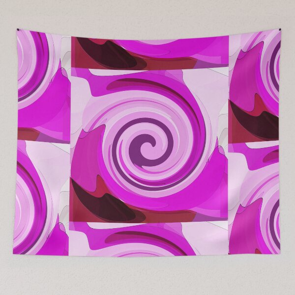 Item preview, Purple and pink spirals designed and sold by Tiia Vissak.