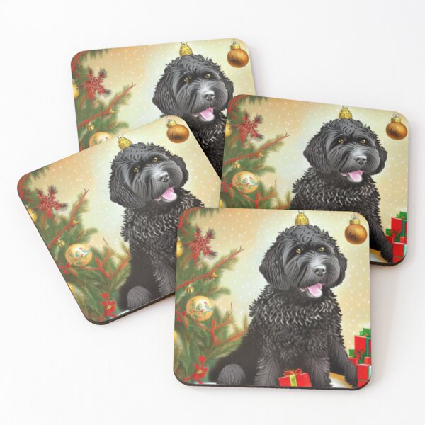 Item preview, Portuguese Water Dog Christmas Celebration 2 designed and sold by AnadAA.