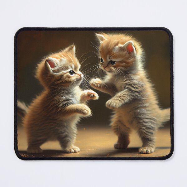 Item preview, Kitten Tussle: A Furry Feisty Fracas designed and sold by LukeAiWalker.