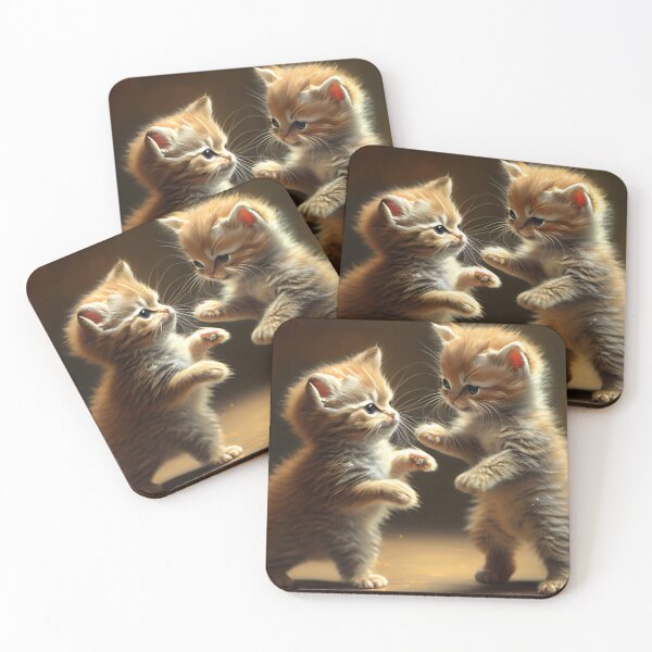 Item preview, Kitten Tussle: A Furry Feisty Fracas designed and sold by LukeAiWalker.