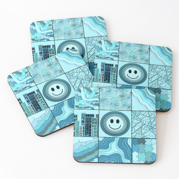 Item preview, blue aesthetic art collage  designed and sold by DanaScully0709.