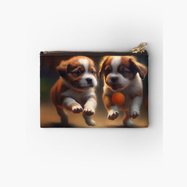Item preview, Puppy Play: An Orange Ball Scamper designed and sold by LukeAiWalker.