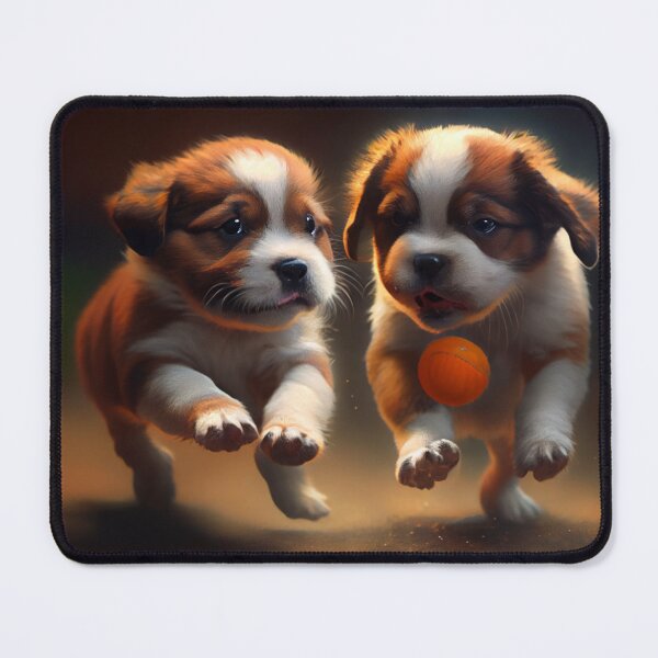 Item preview, Puppy Play: An Orange Ball Scamper designed and sold by LukeAiWalker.