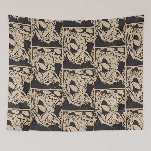 Item preview, Ernst Ludwig Kirchner Nacktes Paar auf einem Kanapee  designed and sold by TeeARTHY.