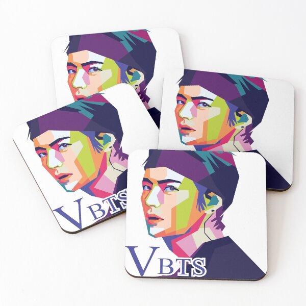 Item preview, KimTae-hyung BangTan Boys Pop Art Portait designed and sold by GravicPopart21.