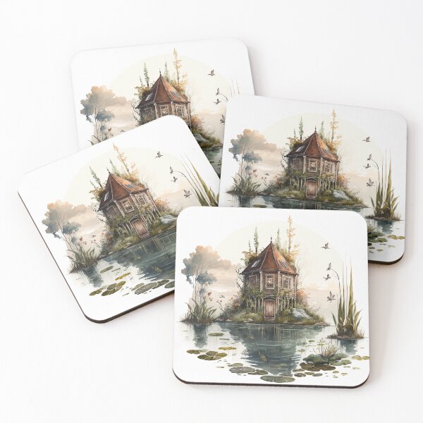 Item preview, Watercolor Swamp Cabin designed and sold by Abili-Tees.
