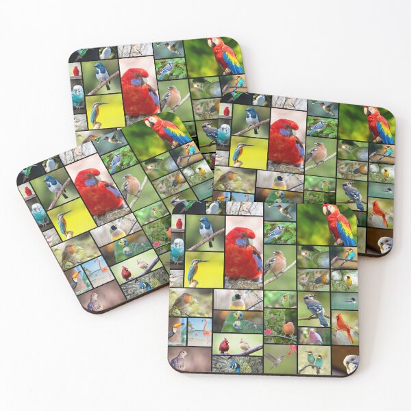 Item preview, Collage de fotos con patrón de pájaro lindo designed and sold by sweetbelle.
