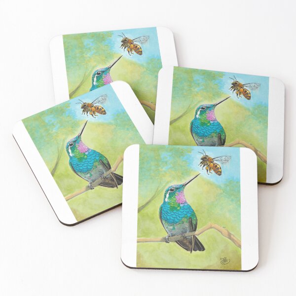 Item preview, Hummingbird and bee designed and sold by Jessicas-Corner.
