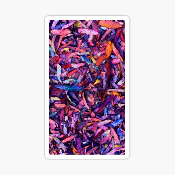 Item preview, Blue and Pink Gum Leaves by Adelaide artist Avril Thomas at Magpie Springs designed and sold by MagpieSprings.