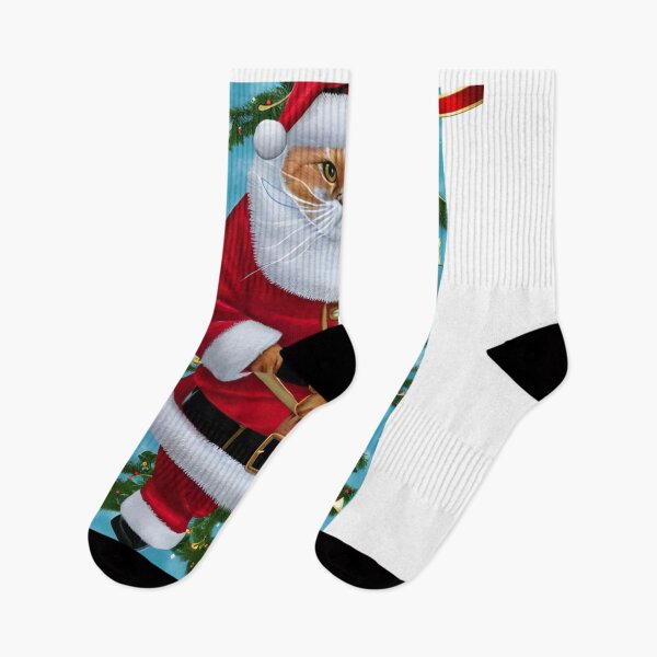 Item preview,   Santa Cat Claus 2023 Sticker designed and sold by SociableAnimals.