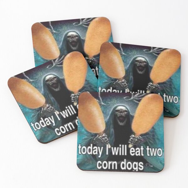 Item preview, today I will eat two corn dogs awesome badass skeleton designed and sold by Mr. Meatball.