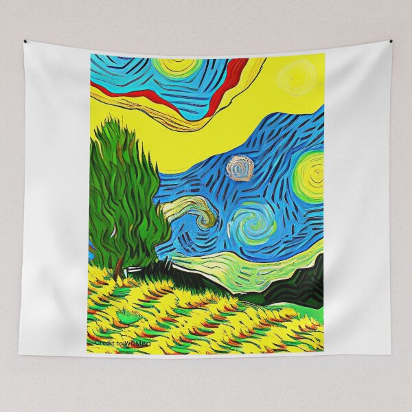 Item preview, Abstract landscape oil painting wall art, Van Gogh style, landscape prints, colorful, unique prints, landscape canvas wall art, landscape wall decor posters. designed and sold by JoelsCorner.