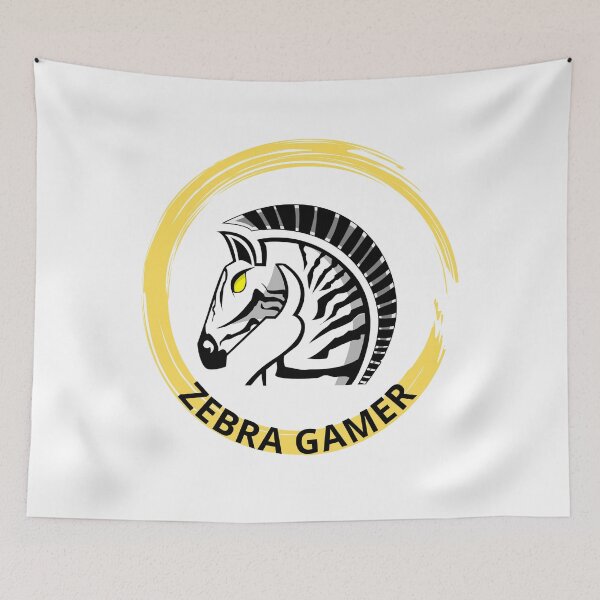 Aperçu de l'œuvre Zebra gamer Logo gaming créée et vendue par Jonessmarket.