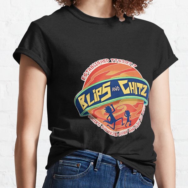 Aperçu de l'œuvre Blip Chitz | Drôle | Bande dessinée | Mèmes | Rick et Morty | Autocollants | t-shirts | Coques iPhone | Affiches | Rosie King créée et vendue par Rosie-King.