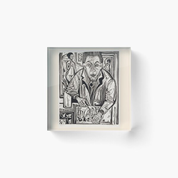 Item preview, Ernst Ludwig Kirchner Selbstbildnis, holzschneidend  designed and sold by TeeARTHY.