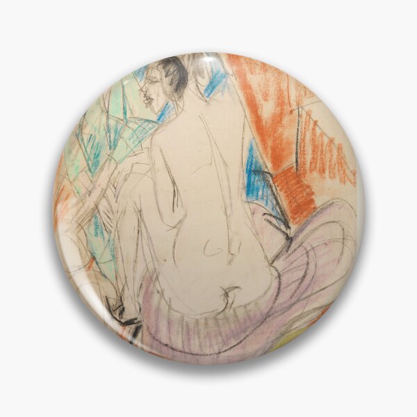 Item preview, Ernst Ludwig Kirchner  Selbstporträt mit Gerda Mann und Sitzende im Atelier designed and sold by TeeARTHY.