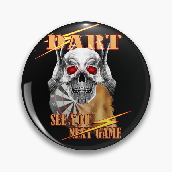 Item preview, Dart Skull See You Next Game Dart Design Dart Players Darts designed and sold by ChrUzDesigner.