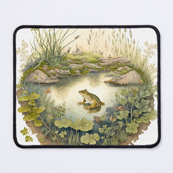 Item preview, Watercolor Frog Pond designed and sold by Abili-Tees.