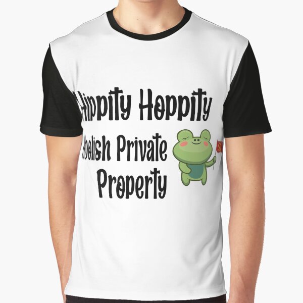 Vista previa del artículo con la obra «Hippity Hoppity Abolir la propiedad privada», diseñado y vendido por fatiol.