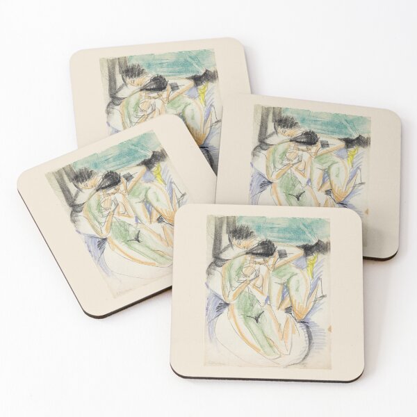 Item preview, Ernst Ludwig Kirchner Dos desnudos designed and sold by TeeARTHY.
