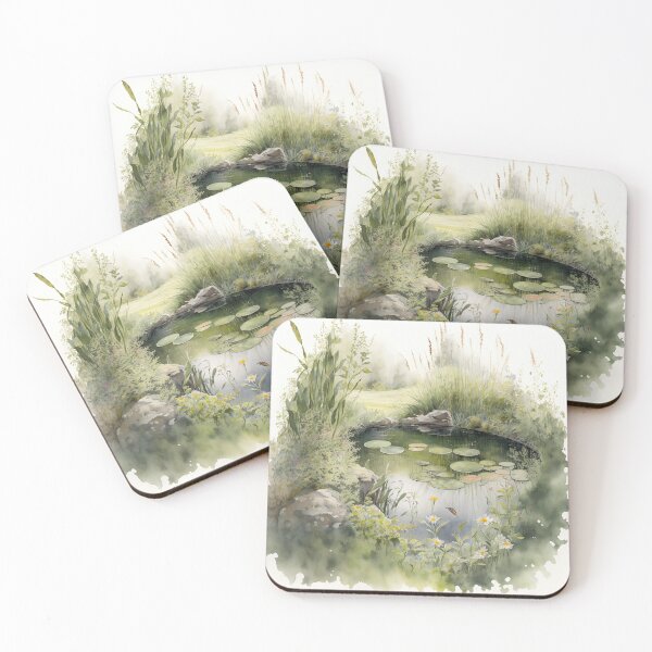 Item preview, Watercolor Coy Pond designed and sold by Abili-Tees.