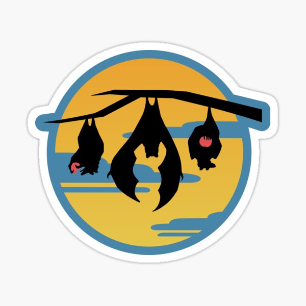 Item preview, Fruit Bats and Moon designed and sold by Spicy Sweet.