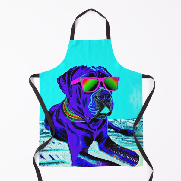 Item preview, Cane Corso wearing sunglasses in style of an Andy Warhol print designed and sold by AIK9Artwork.