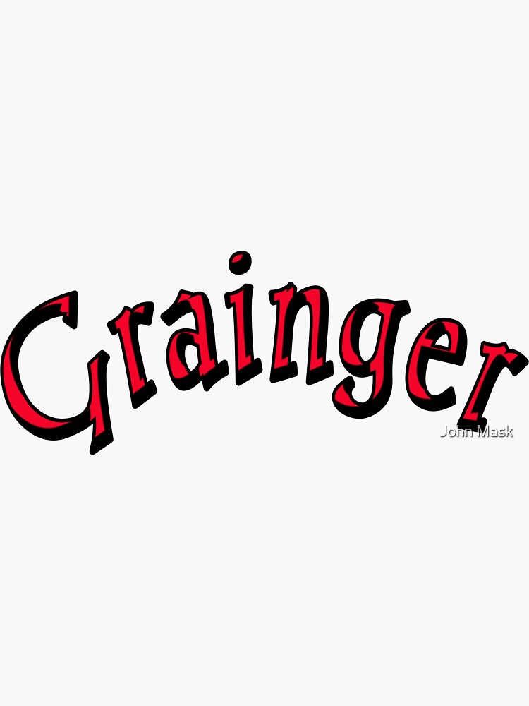 "Grainger Logo" Sticker for Sale by nn6080 Redbubble