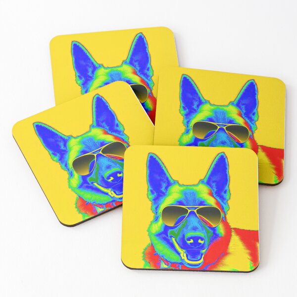 Item preview, German Shepherd Dog in style of an Andy Warhol print designed and sold by AIK9Artwork.