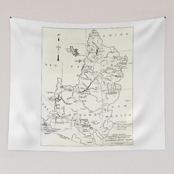 Item preview, Colorado River Basin Map c. 1935 designed and sold by Daniel Hagerman.